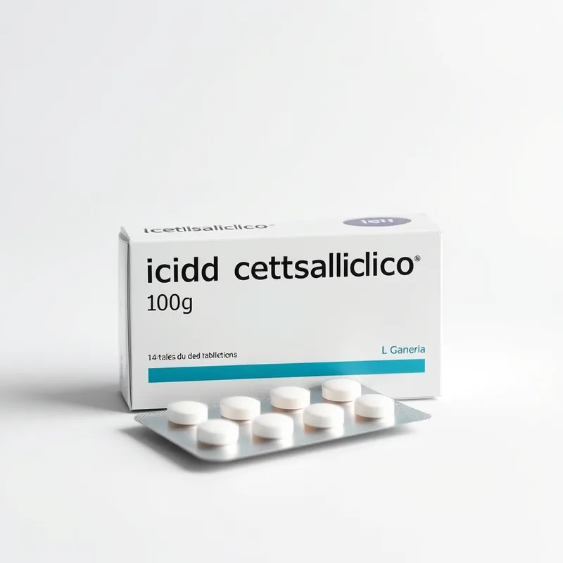 Ácido acetilsalicílico 100 mg, caja c/28 tabletas